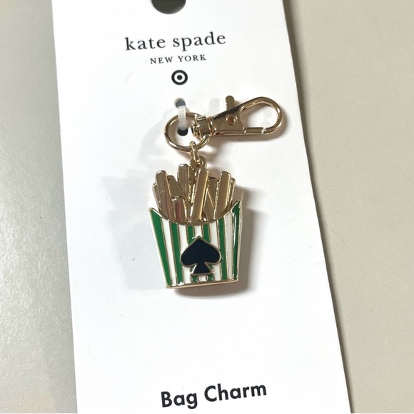 kate spade Accessories - Kate Spade x Target Gold and Green Fry Box Bag Charm